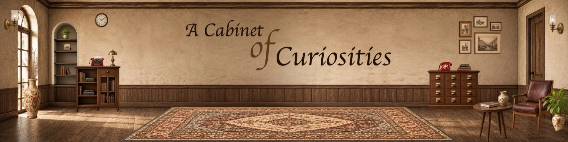 A Cabinet of Curiosities creative direction in a nostalgic visual style