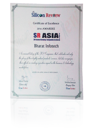 30 fastest growing company in Asia by Silicon Review Magazine 2016