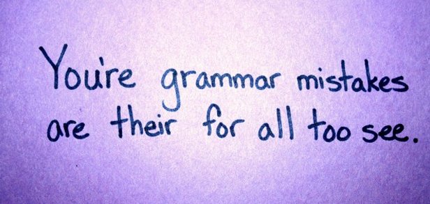 grammatical errors