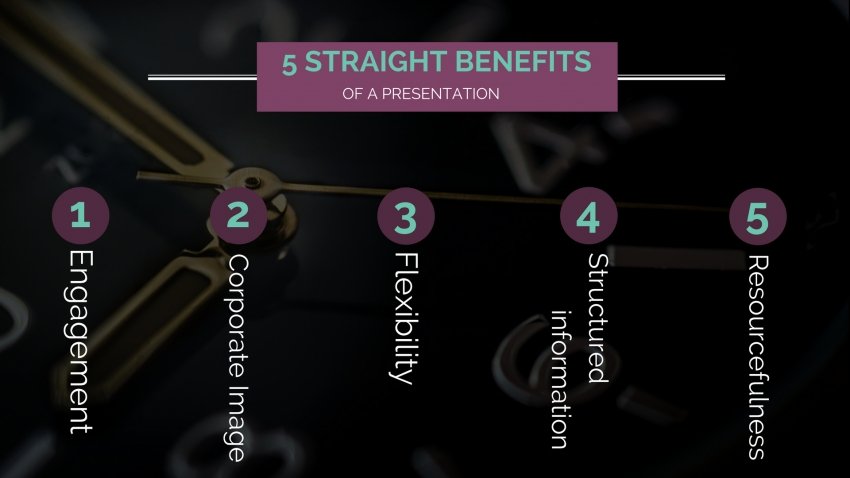 5 straight benefits of a presentation