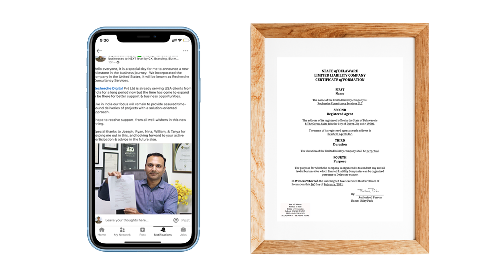 US-company-Registration-and-Linked-in-Post