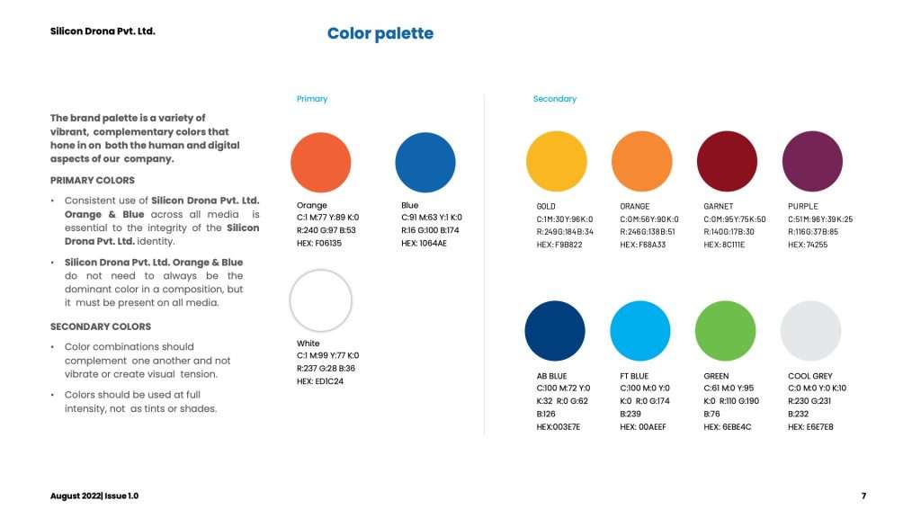 Color palette