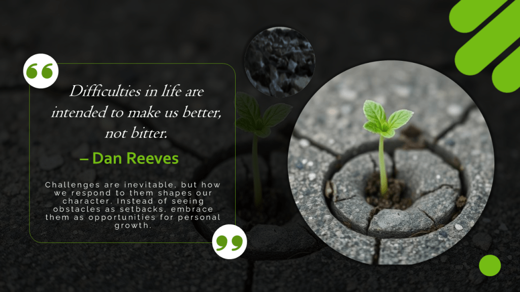 Difficulties in life are intended to make us better, not bitter