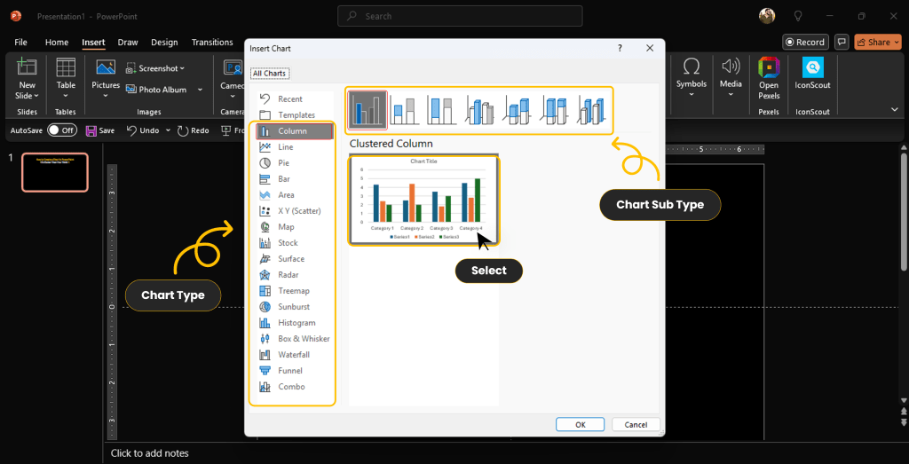 How to Create a Chart in PowerPoint B