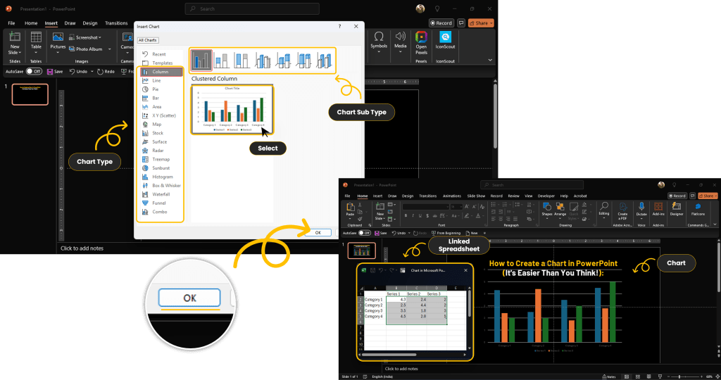How to Create a Chart in PowerPoint B2