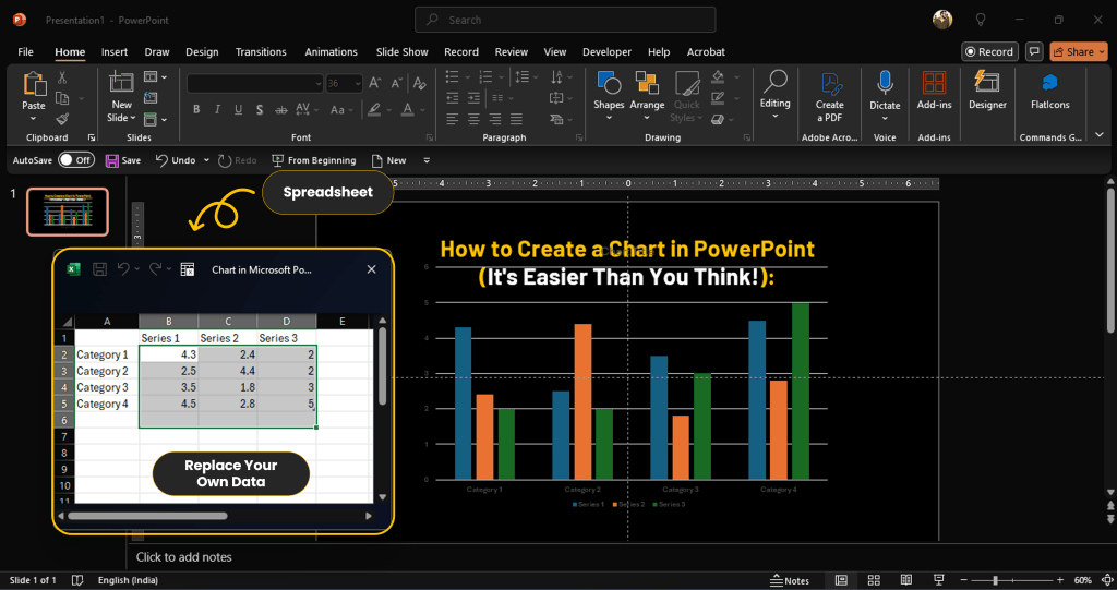 How to Create a Chart in PowerPoint C
