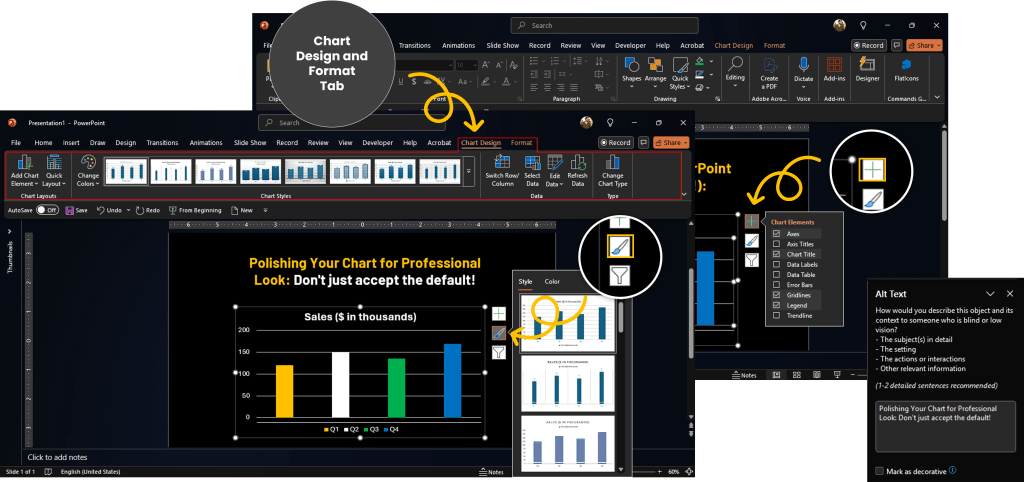 How to Create a Chart in PowerPoint E