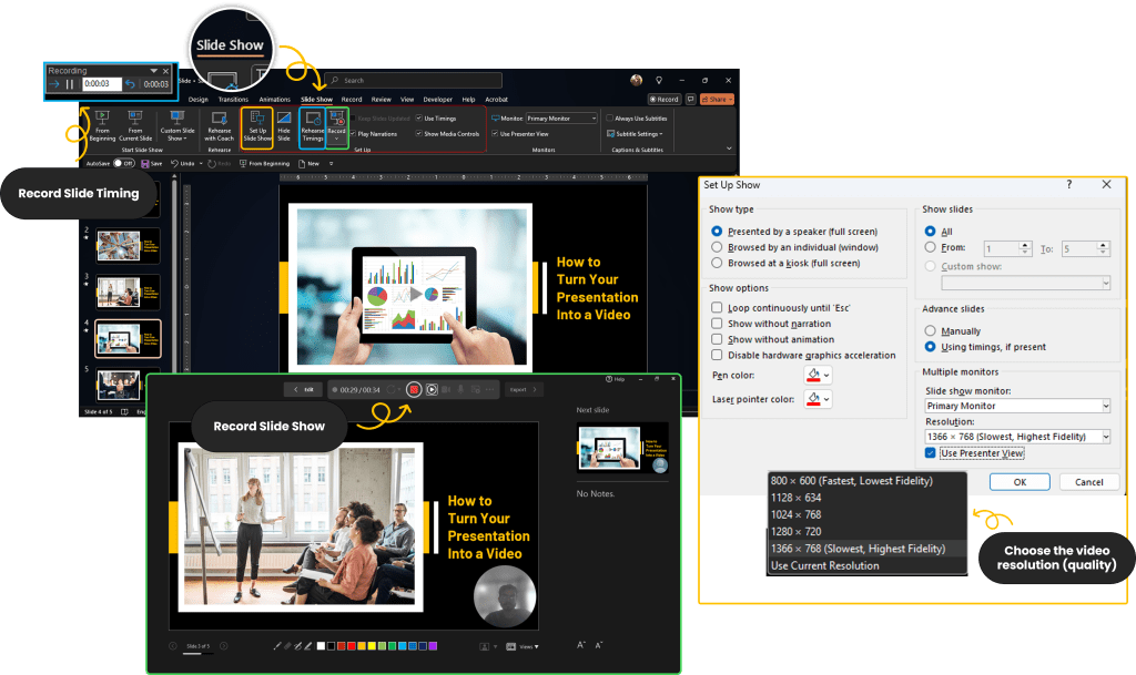 How to turn your presentation into a video da