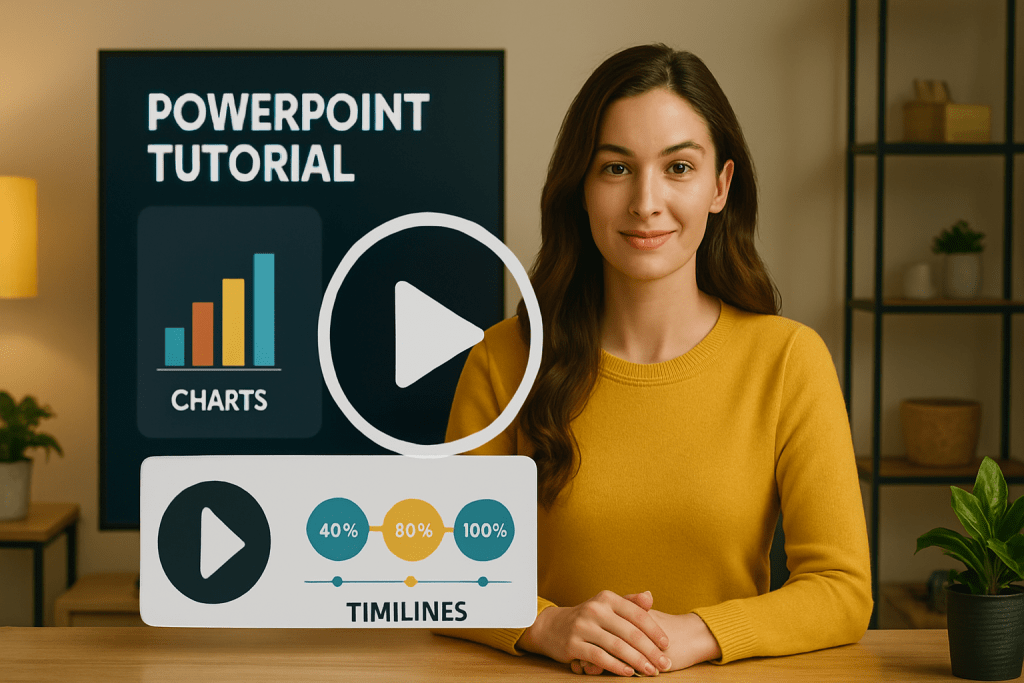 PowerPoint Tutorial Master Charts Timelines Video